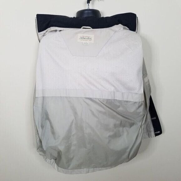 Wilson‎ Windbreaker Jacket Size Medium Color Block Blue Gray Full Front Zipper - Picture 6 of 7